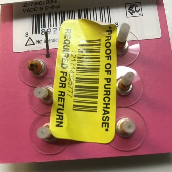 Betsey Johnson 3 Pair Fruit and Bug Earrings - Picture 4 of 4